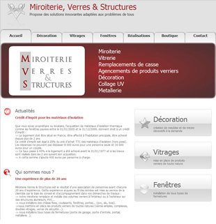 Miroiterie, Verres & Structures Miroiterie, Verres & Structures